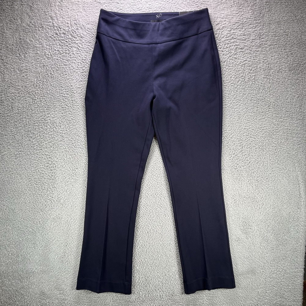 Express Pull On Pants Womens Medium Blue Columnist High Rise Bootcut Stretch NWT